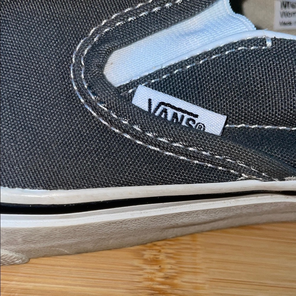 🛑🥰🫣😞Vans Gray Sneakers Slip-On Canvas - Picture 5 of 8